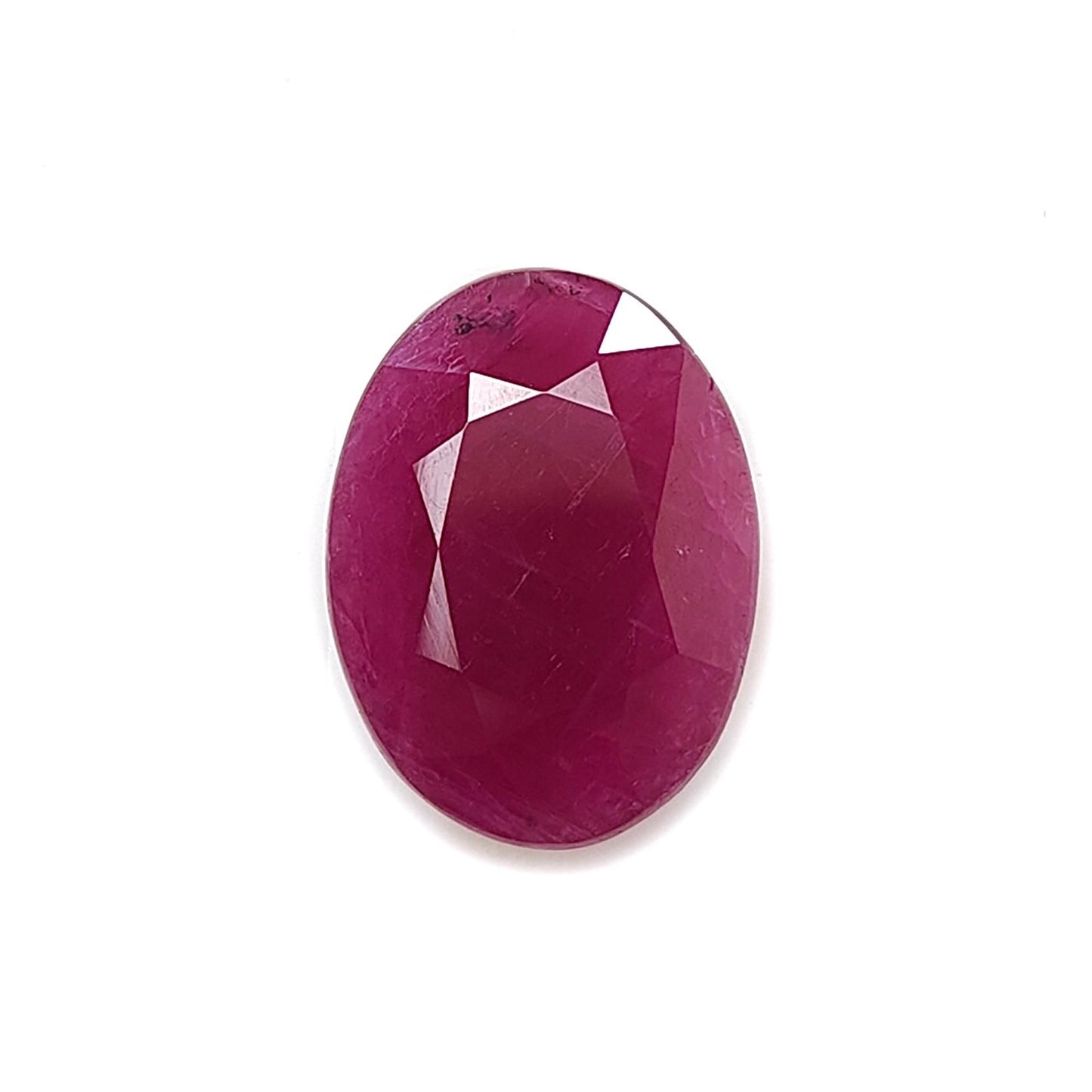 Ruby Oval Faceted Cut