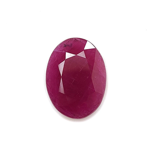 Ruby Oval Faceted Cut