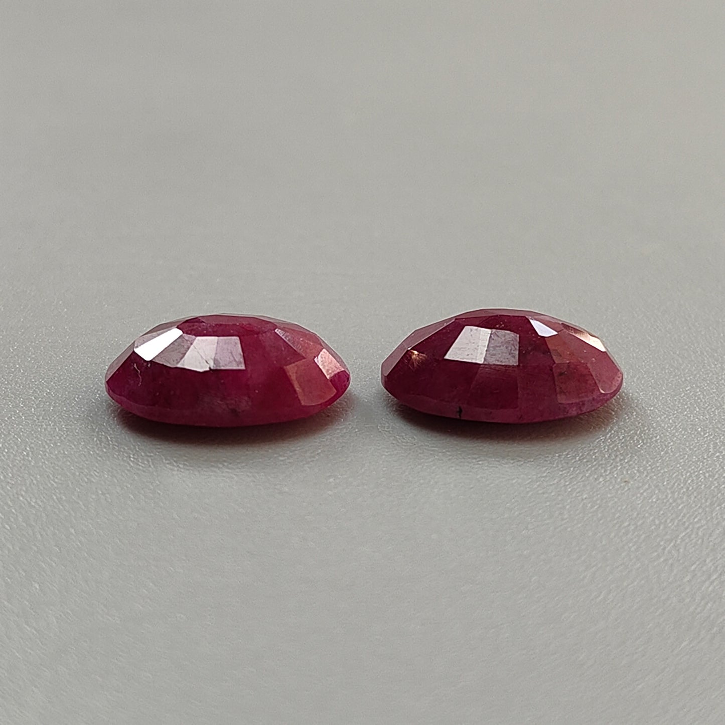 7.80cts Red Ruby Gemstone Natural Untreated Faceted Cut Oval Shape 12*8mm