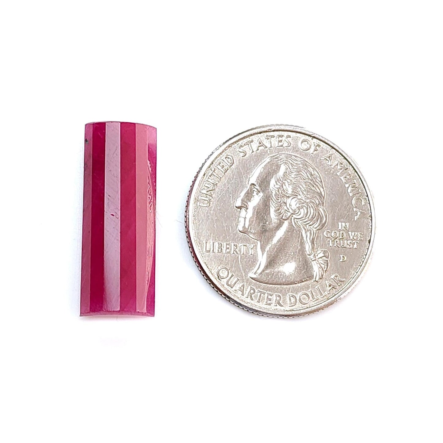 Ruby Gemstone Step Cut: 17.50cts Natural Untreated Unheated Red Ruby Baguette Shape 23.5*9mm 1pc for Jewelry July Birthstone