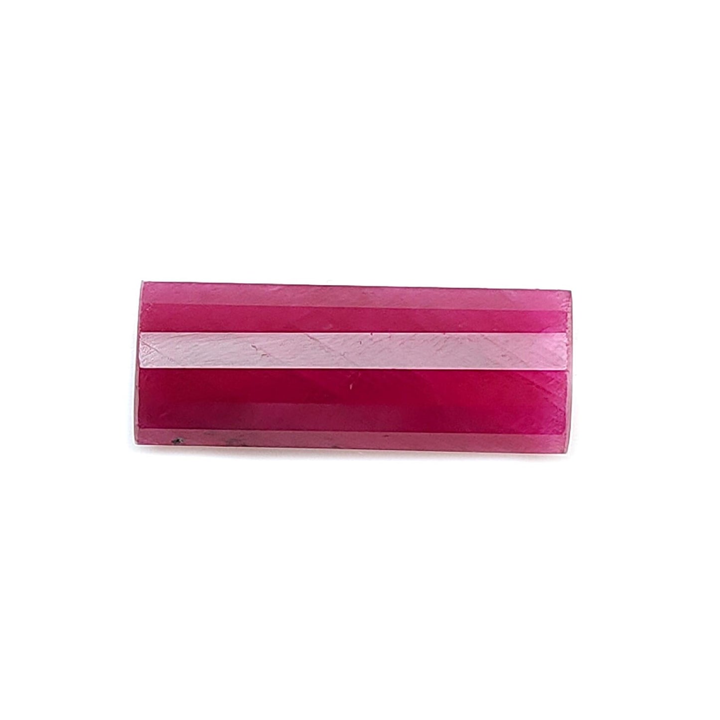 Ruby Gemstone Step Cut: 17.50cts Natural Untreated Unheated Red Ruby Baguette Shape 23.5*9mm 1pc for Jewelry July Birthstone