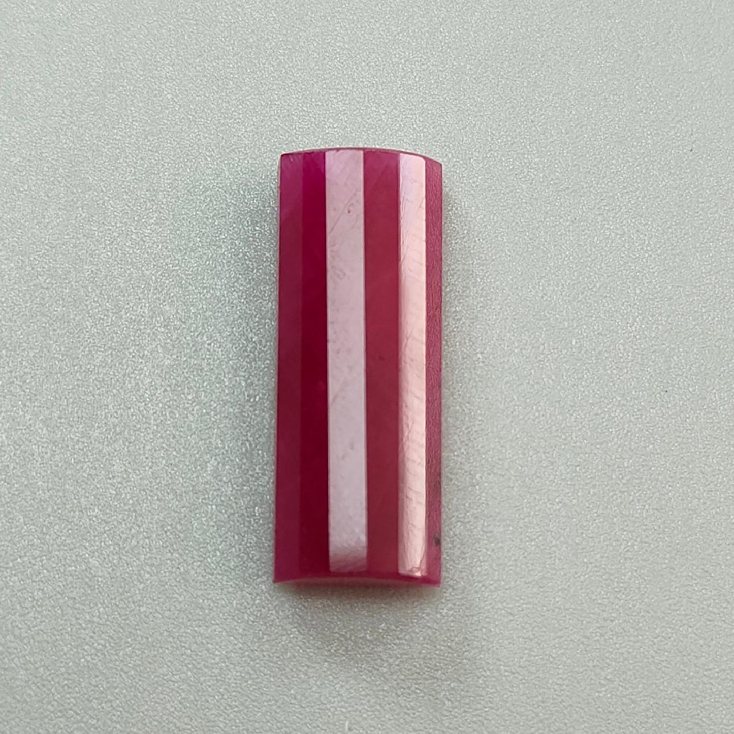 Ruby Gemstone Step Cut: 17.50cts Natural Untreated Unheated Red Ruby Baguette Shape 23.5*9mm 1pc for Jewelry July Birthstone