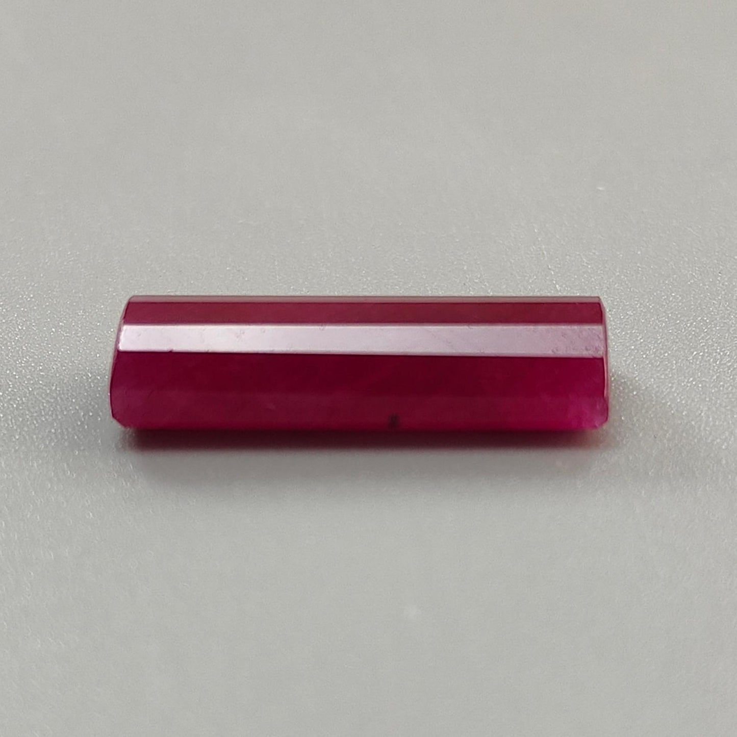 Ruby Gemstone Step Cut: 17.50cts Natural Untreated Unheated Red Ruby Baguette Shape 23.5*9mm 1pc for Jewelry July Birthstone