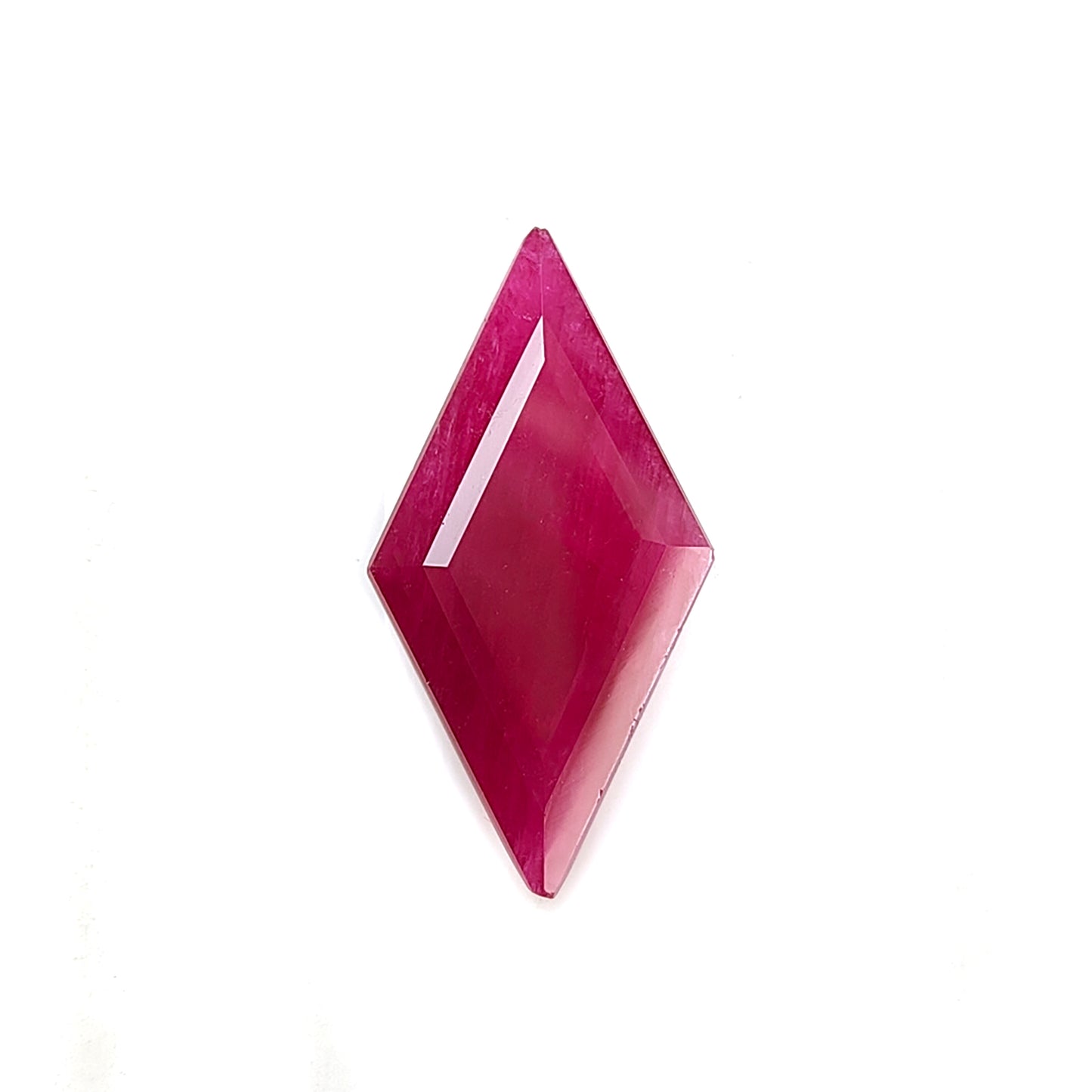 ruby faceted cut gemstone