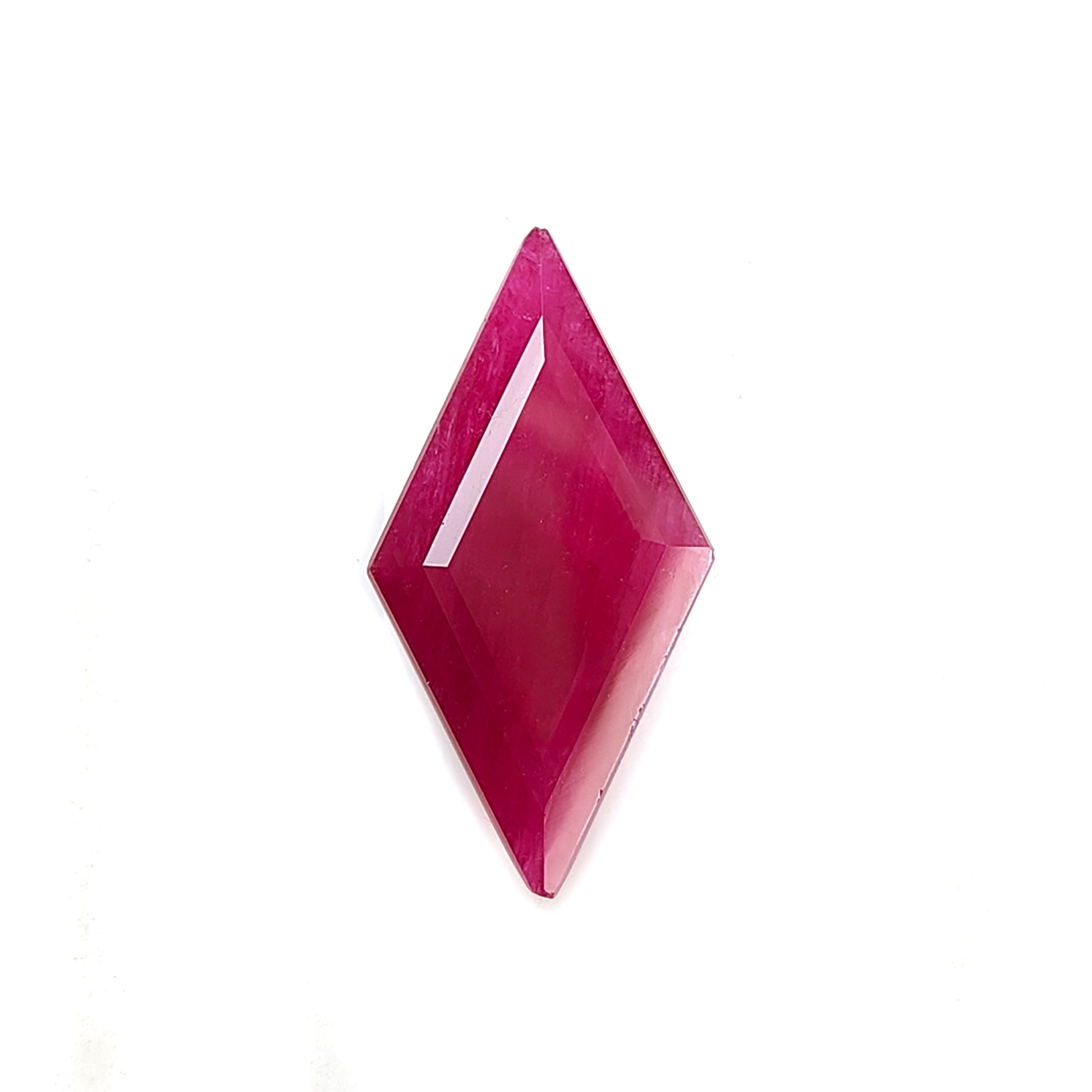 ruby faceted cut gemstone