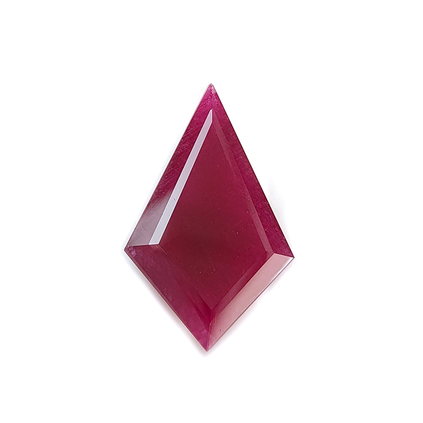 ruby faceted cut gemstone