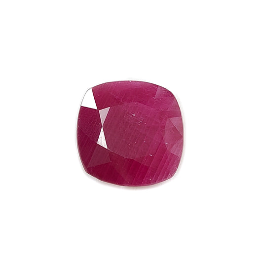 ruby faceted cut gemstone