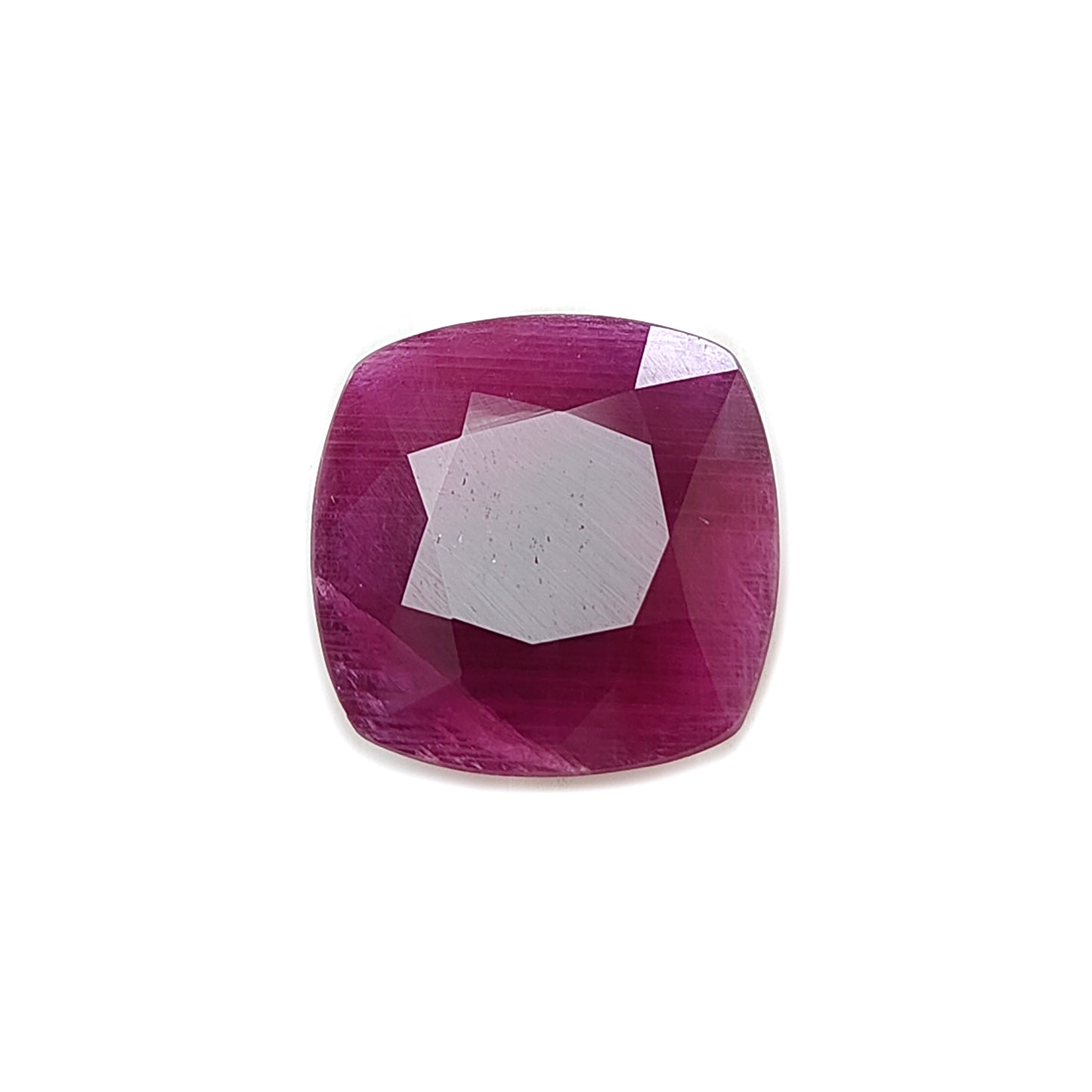 faceted cut ruby gemstone