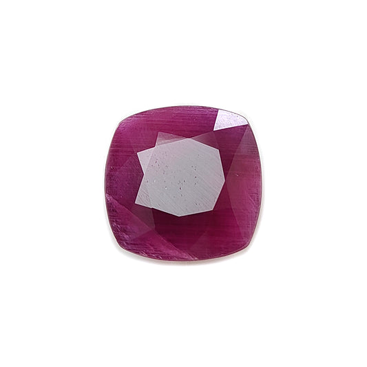 faceted cut ruby gemstone