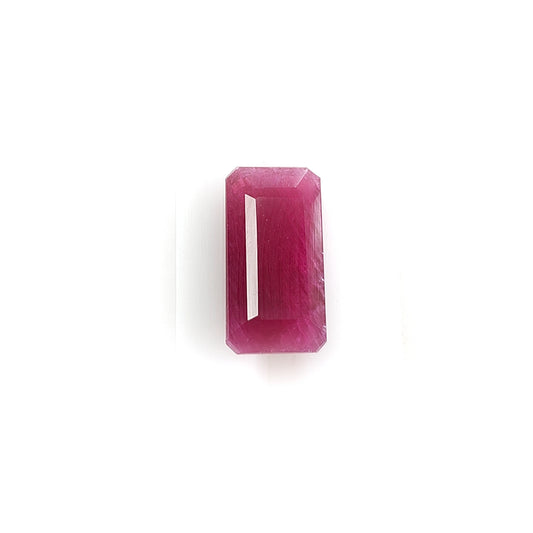 Red Ruby Faceted Cut Gemstone