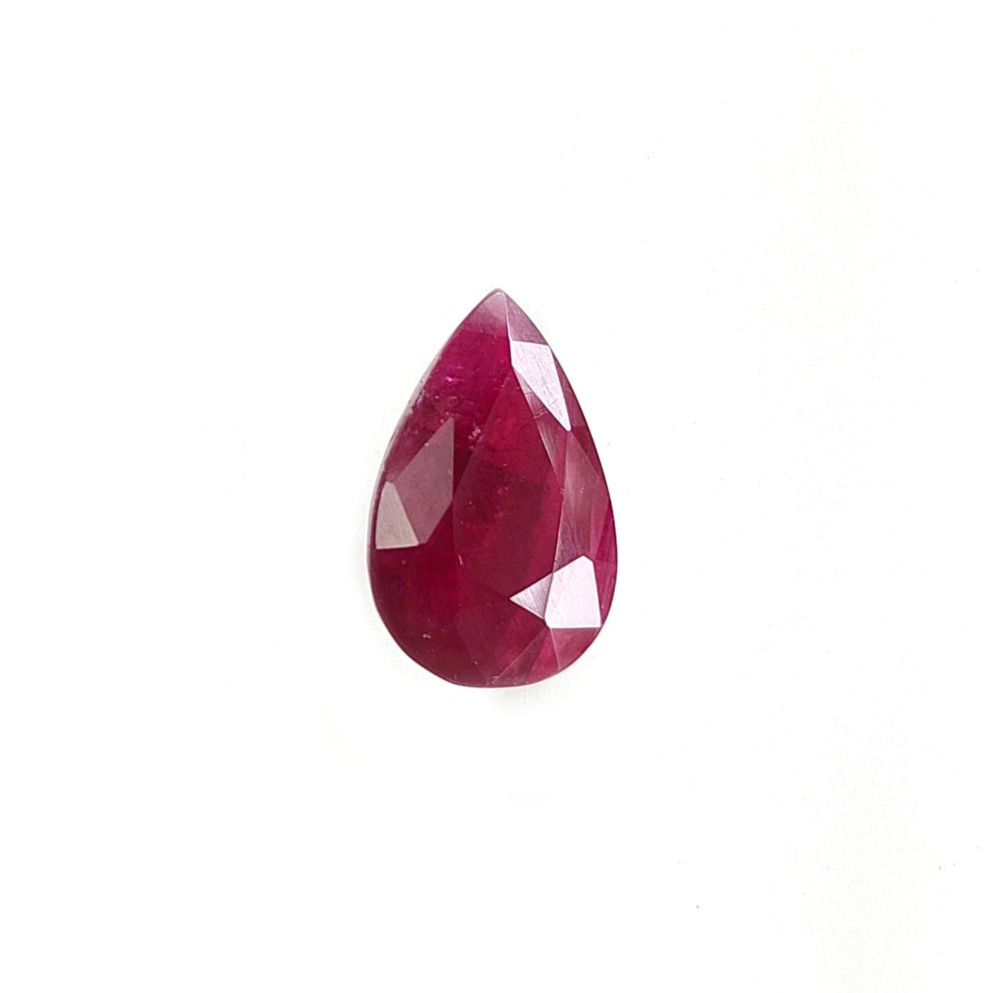 Ruby Faceted Cut Gemstone