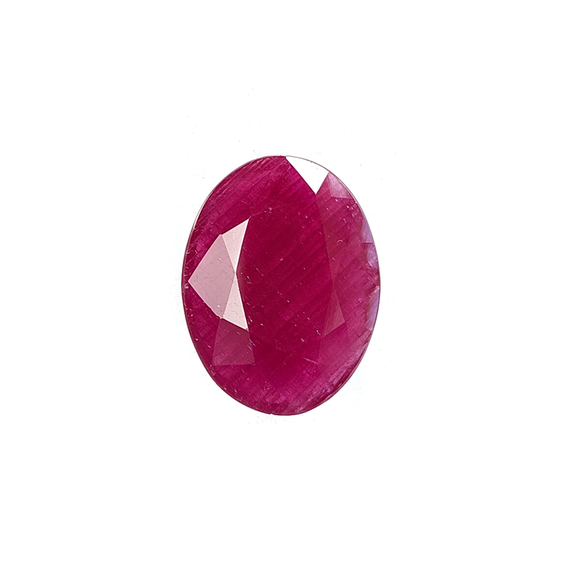 Ruby Oval Shape Faceted Cut Gemstone 