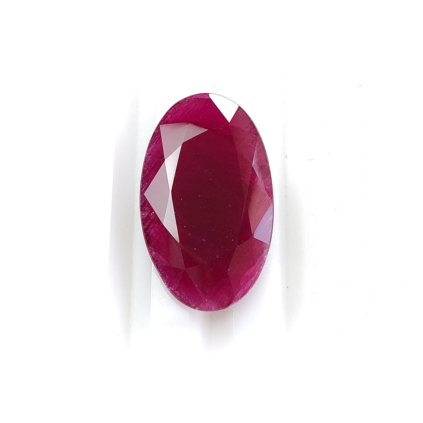 Ruby Faceted Cut Gemstone 