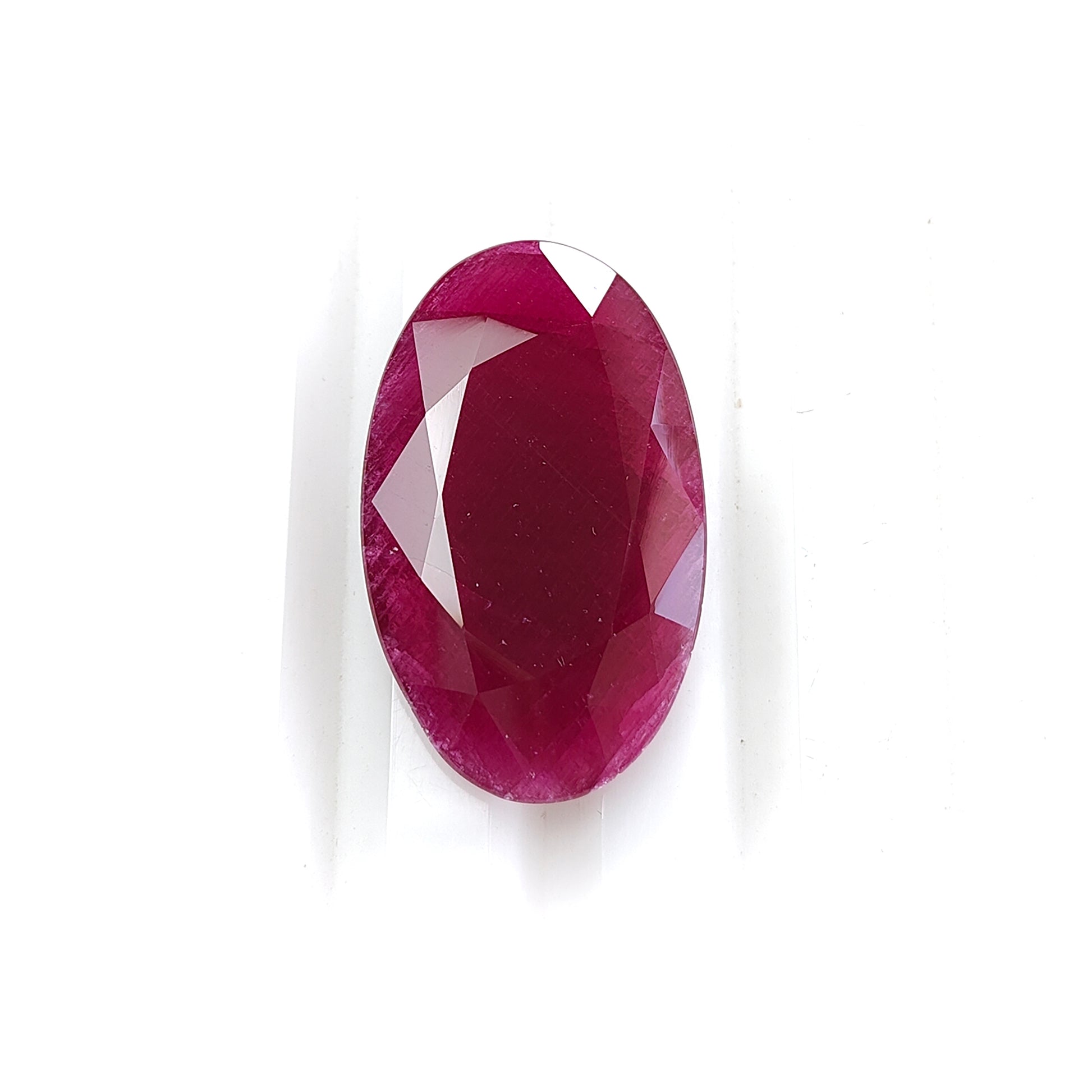 Ruby Faceted Cut Gemstone 