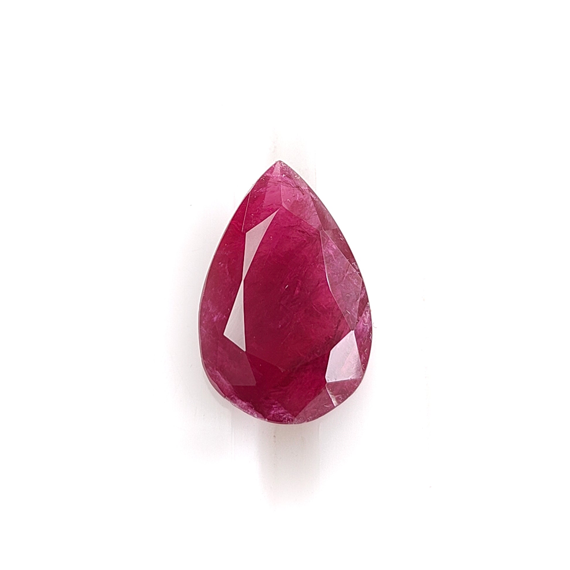 Ruby Faceted Cut Gemstone