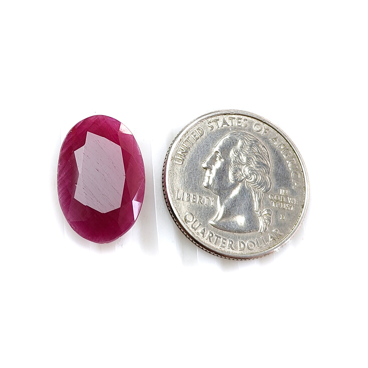 14.00cts Natural Untreated Ruby Gemstone Faceted Cut Oval Shape 20*13mm