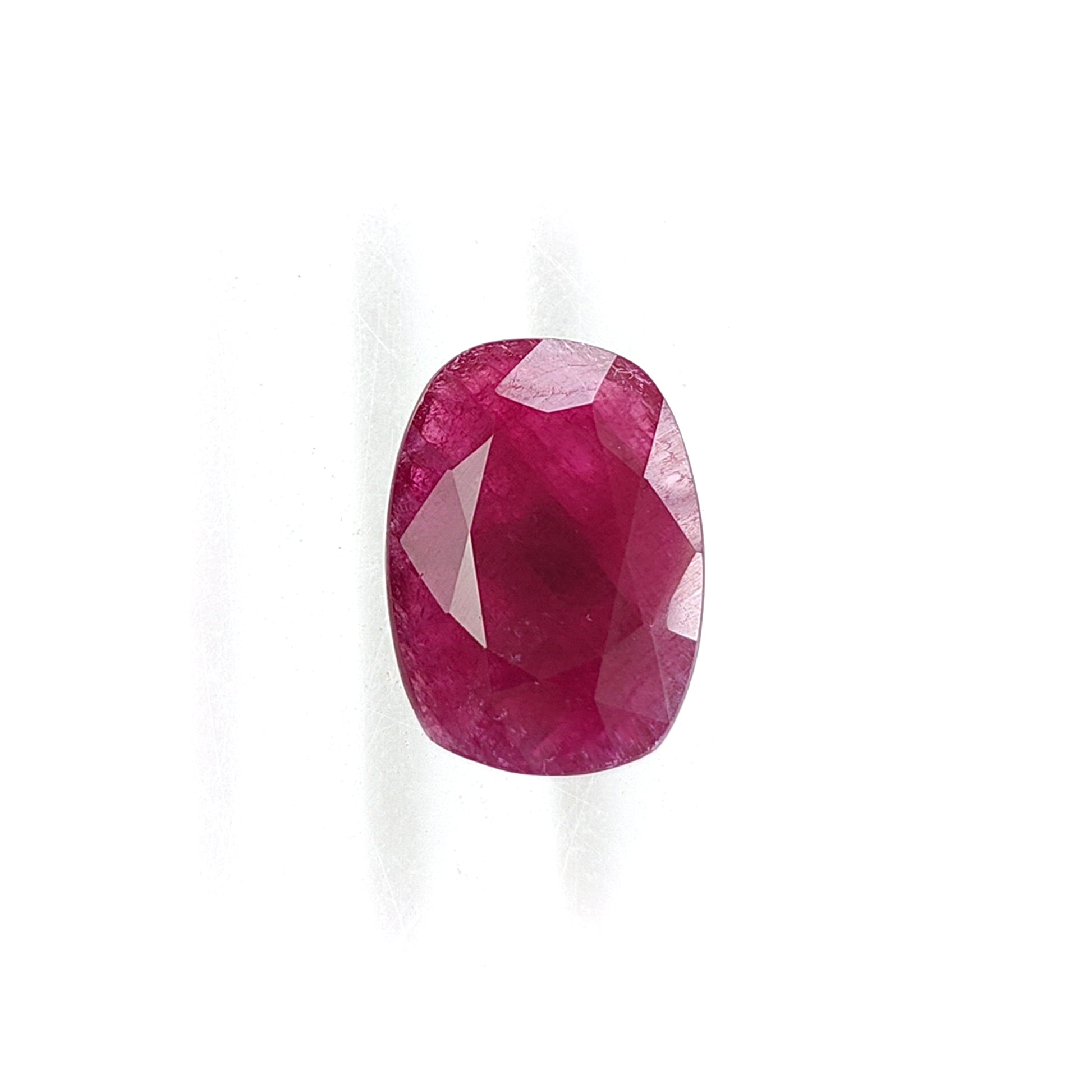 Ruby Faceted Cut Gemstone