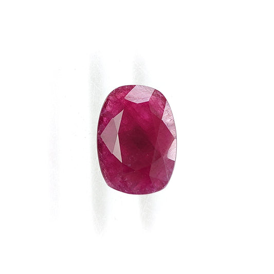 Ruby Faceted Cut Gemstone