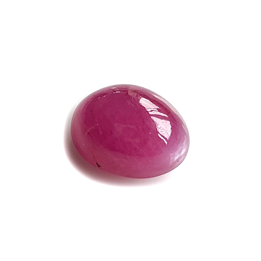 ruby oval shape cabochon gemstone