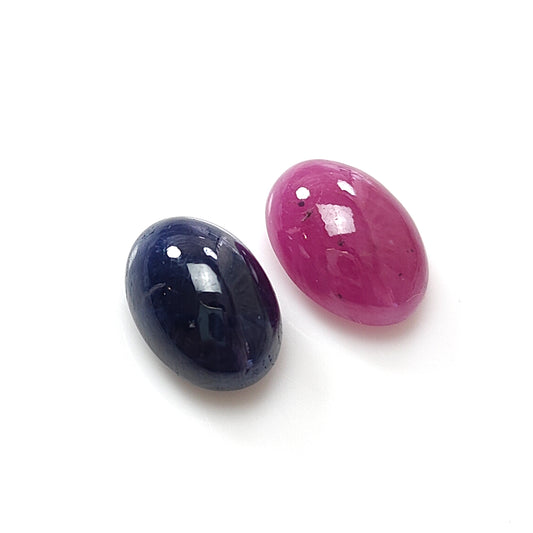 Ruby, Sapphire Cabochon Gemstone