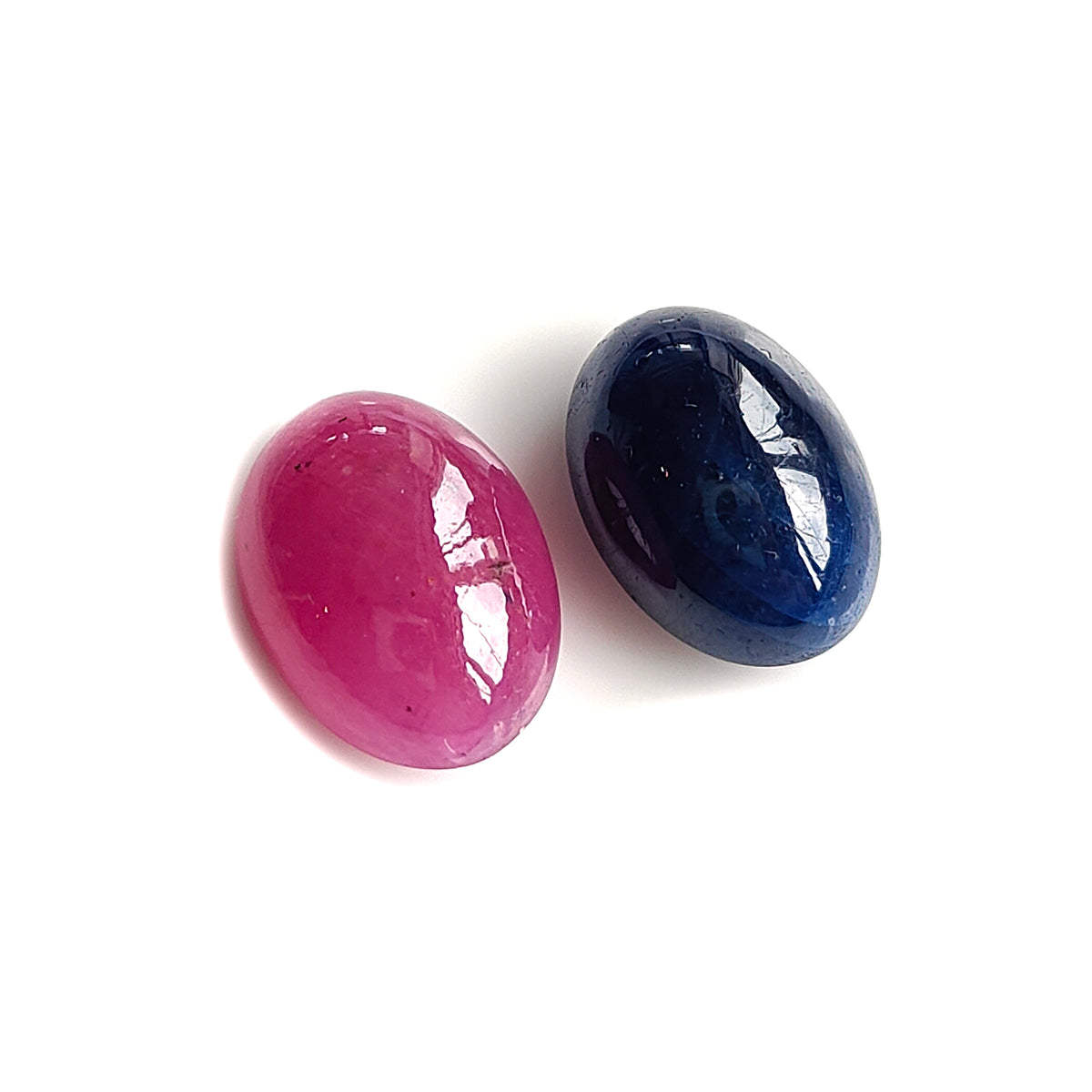 ruby, sapphire cabochon gemstone