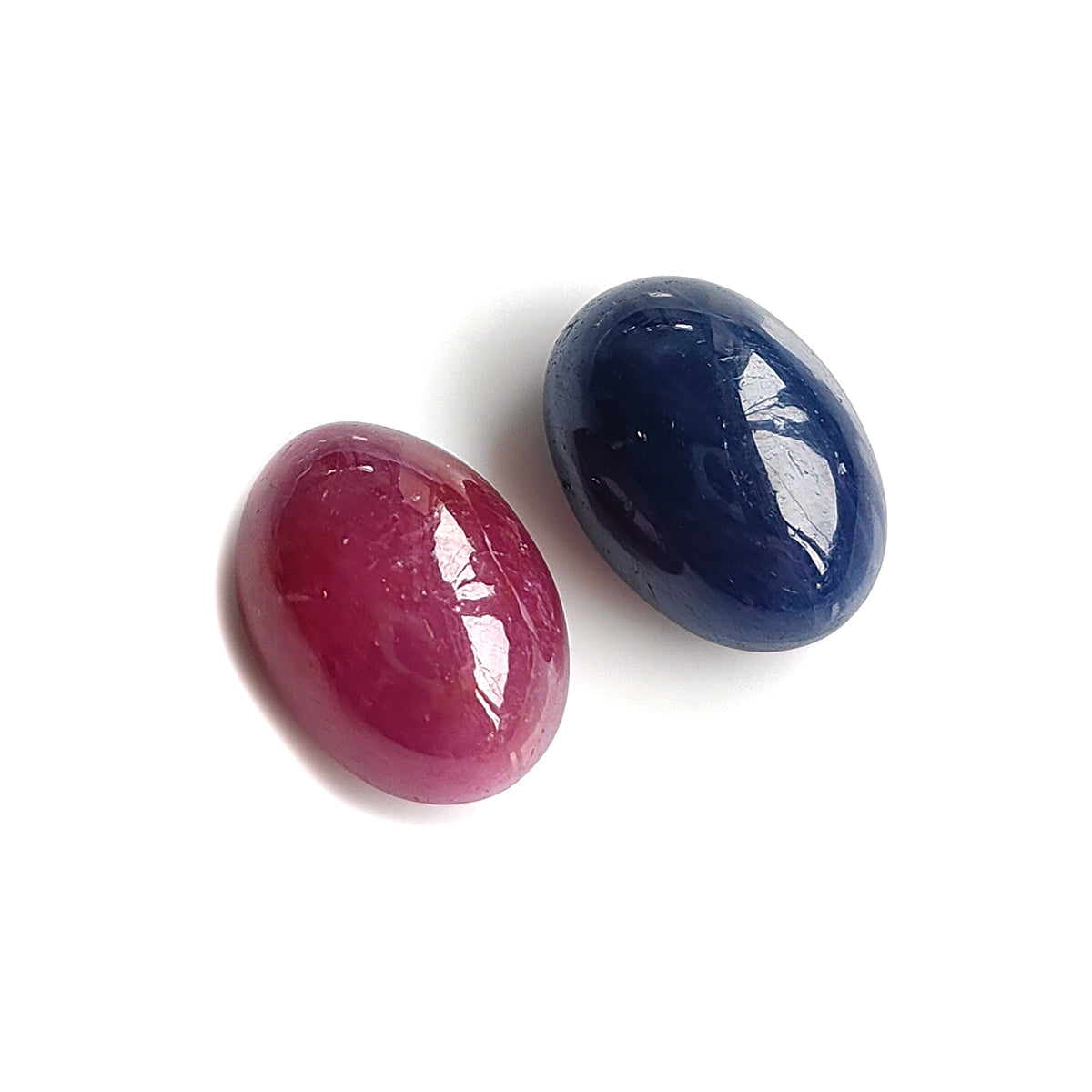 sapphire, ruby cabochon gemstone