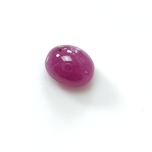 ruby oval shape cabochon gemstone