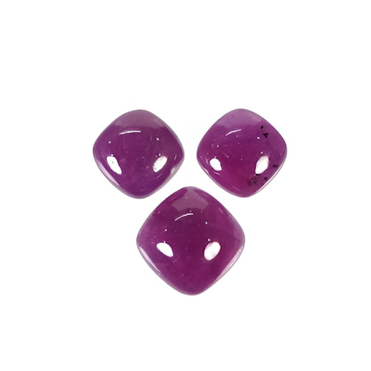 ruby cushion shape cabochon