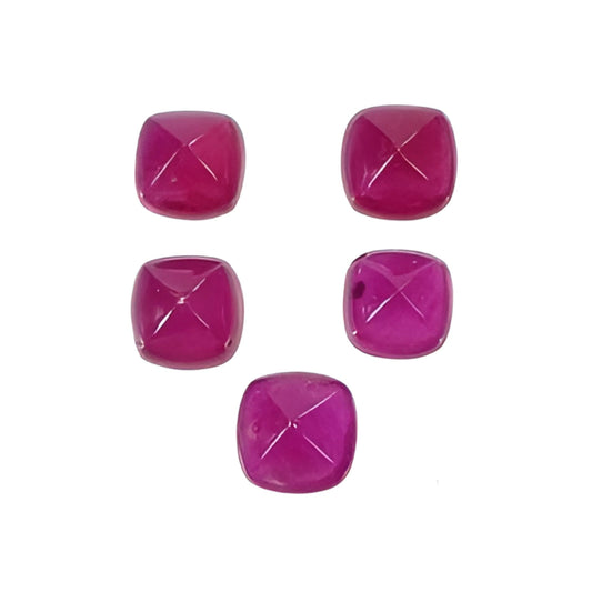 red ruby sugarloaf cabochon