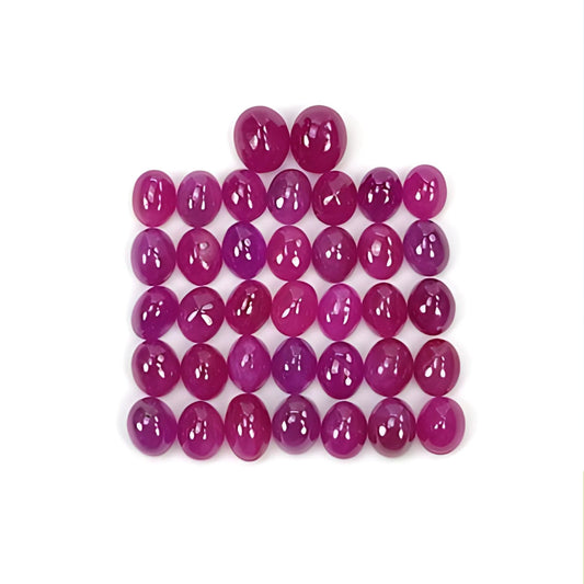ruby oval shape cabochon