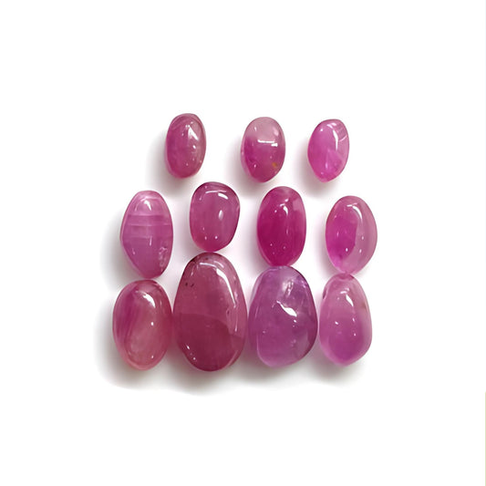 ruby uneven shape cabochon