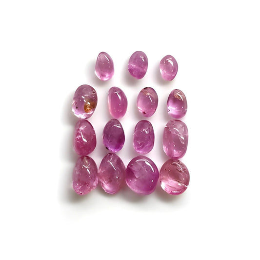 ruby uneven shape cabochon