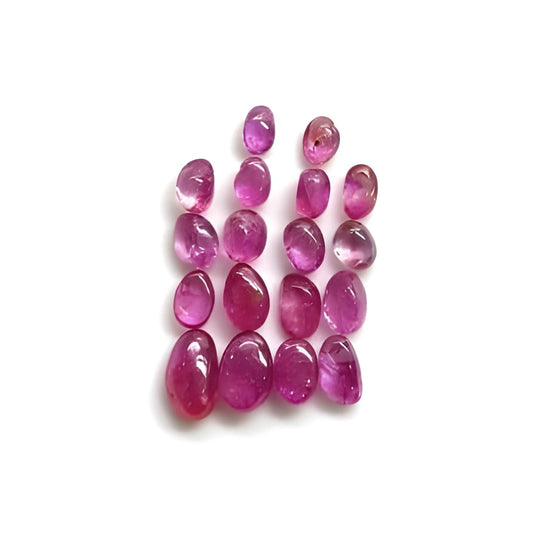 ruby uneven shape cabochon