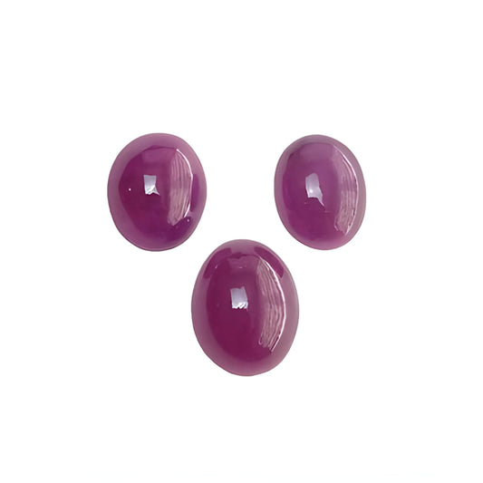 ruby oval shape cabochon