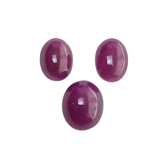 ruby oval shape cabochon