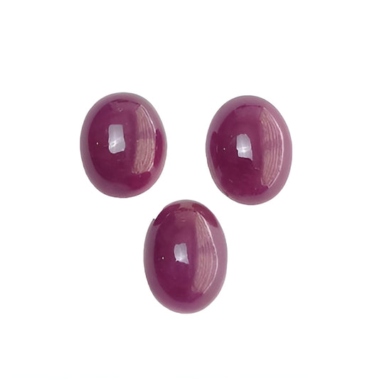 ruby oval shape cabochon