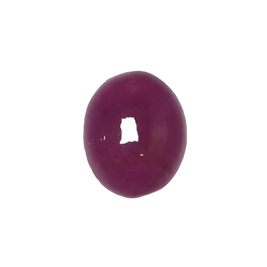 ruby oval shape cabochon