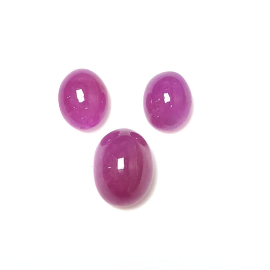 ruby oval shape cabochon