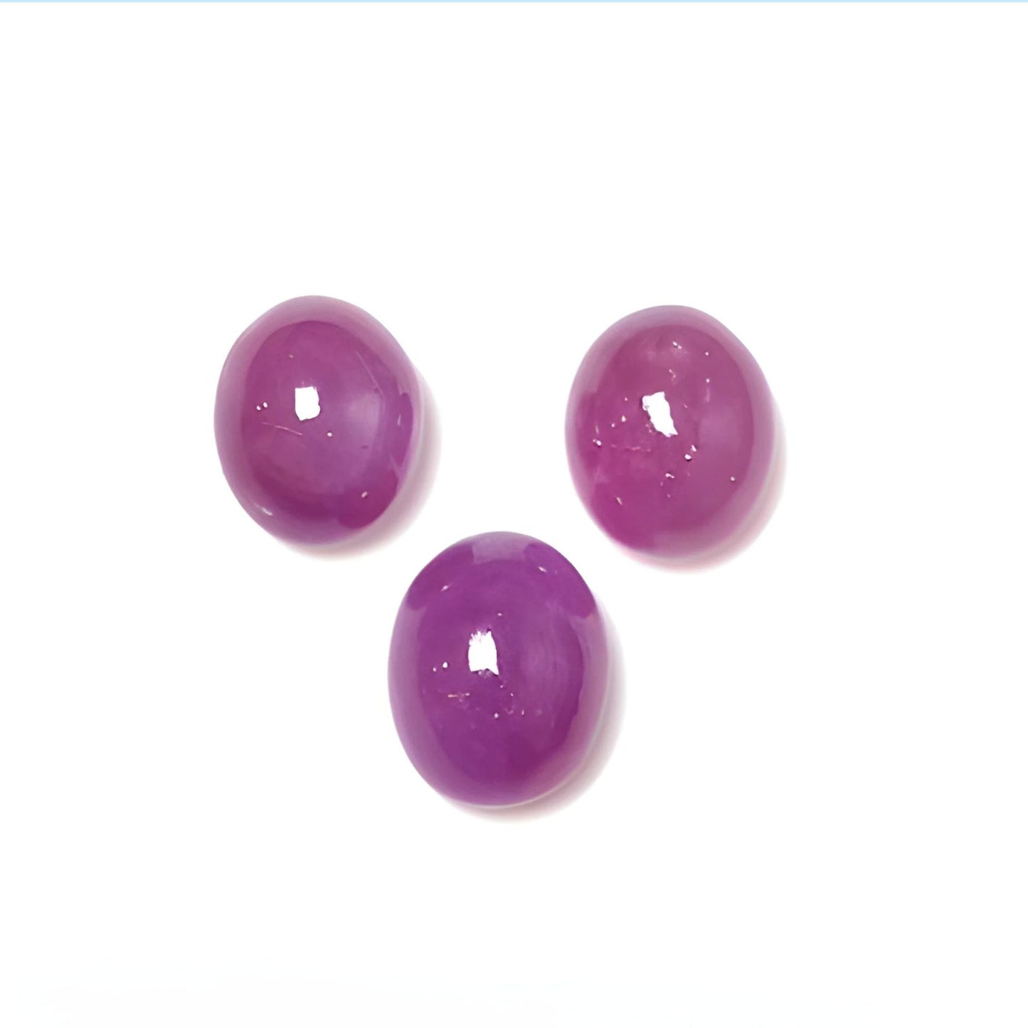 red ruby oval shape cabochon