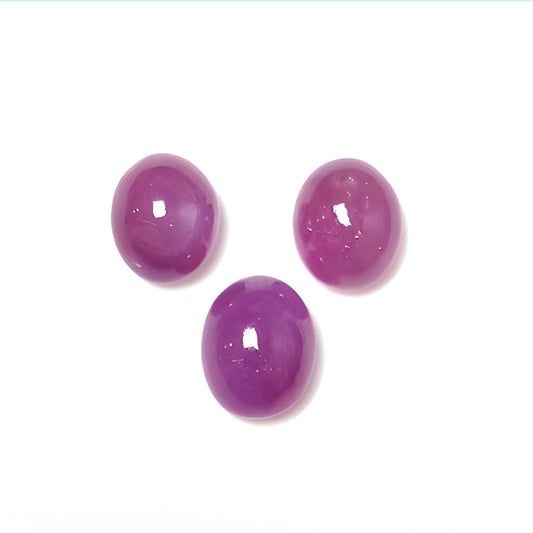 red ruby oval shape cabochon