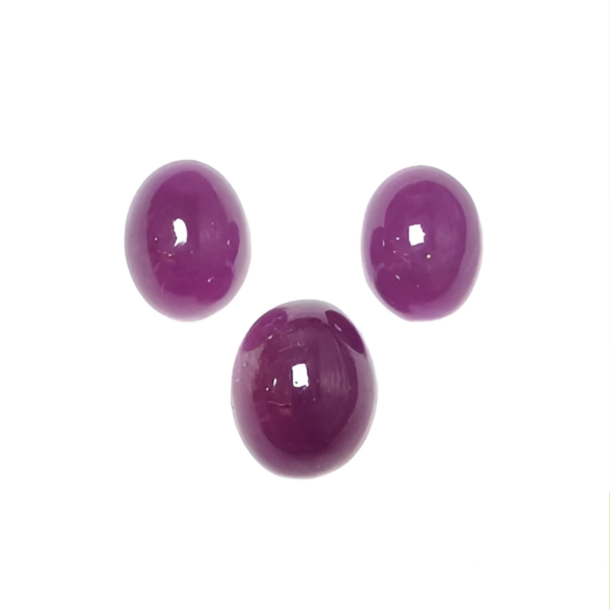 ruby oval shape cabochon