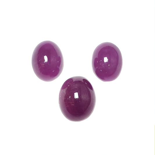 ruby oval shape cabochon