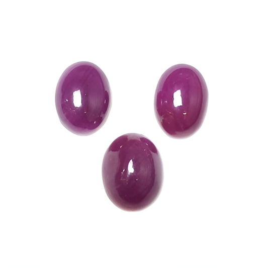 ruby oval shape cabochon