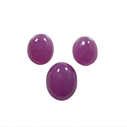 ruby oval shape cabochon