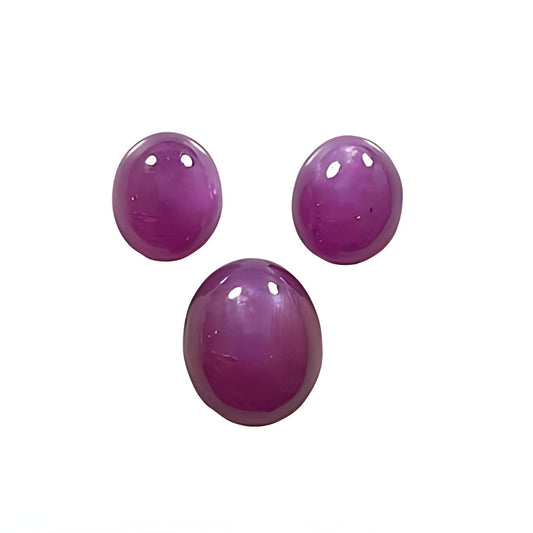 ruby oval shape cabochon