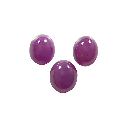 ruby oval shape cabochon