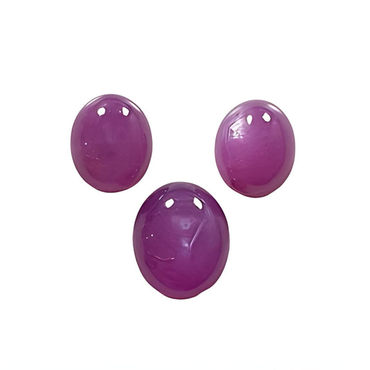 ruby oval shape cabochon