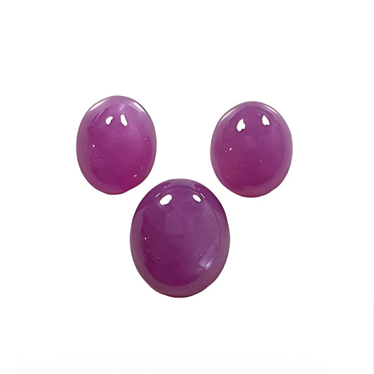 ruby oval shape cabochon