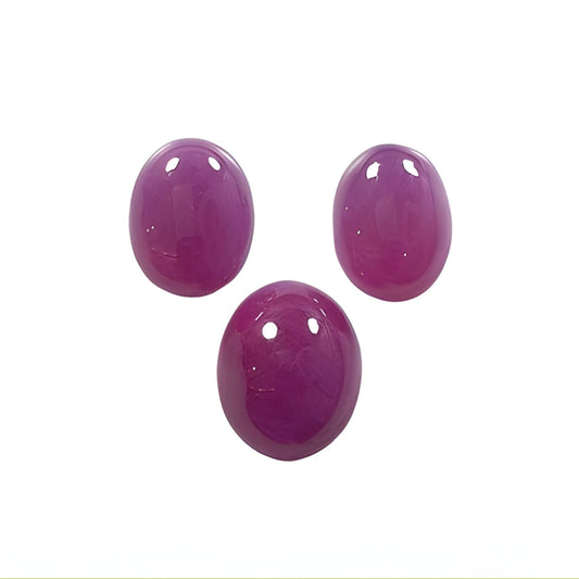 ruby oval shape cabochon