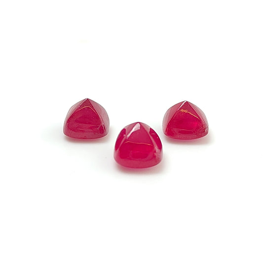red ruby sugarloaf cabochon